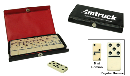 Custom Imprinted Mini-Dominoes Travel Set