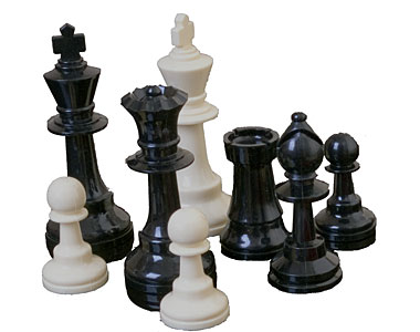 Chess Pieces with Felt Bottoms