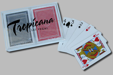 Playing Cards in Custom Clear Acrylic Box