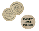 Round Wooden Tokens Single Color